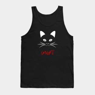 Cat What -  Black Cat Tank Top